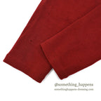 1960's PAUL GRAF SHOOTING ZIP UP WOOL CARDIGAN DARK RED... 44