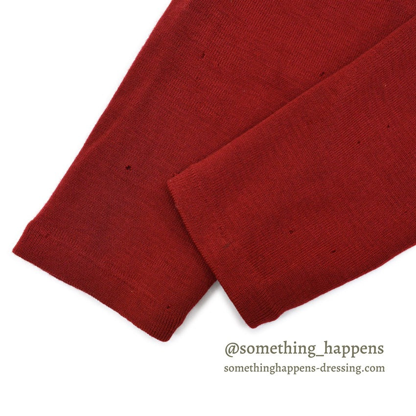 1960's PAUL GRAF SHOOTING ZIP UP WOOL CARDIGAN DARK RED... 44