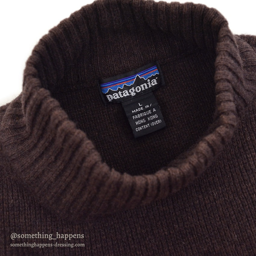 PATAGONIA BROWN LAMBSWOOL SWEATER ... L