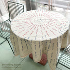 ANTIQUE WOMEN'S CLUB OVER 200 SIGNATURES EMBROIDERY CLOTH UNUSED...