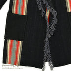 ~1940's CHIMAYO BLANKET JACKET BLACK...
