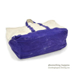 1970's LLBEAN BOAT AND TOTE PURPLE / ERROR TAG... LARGE