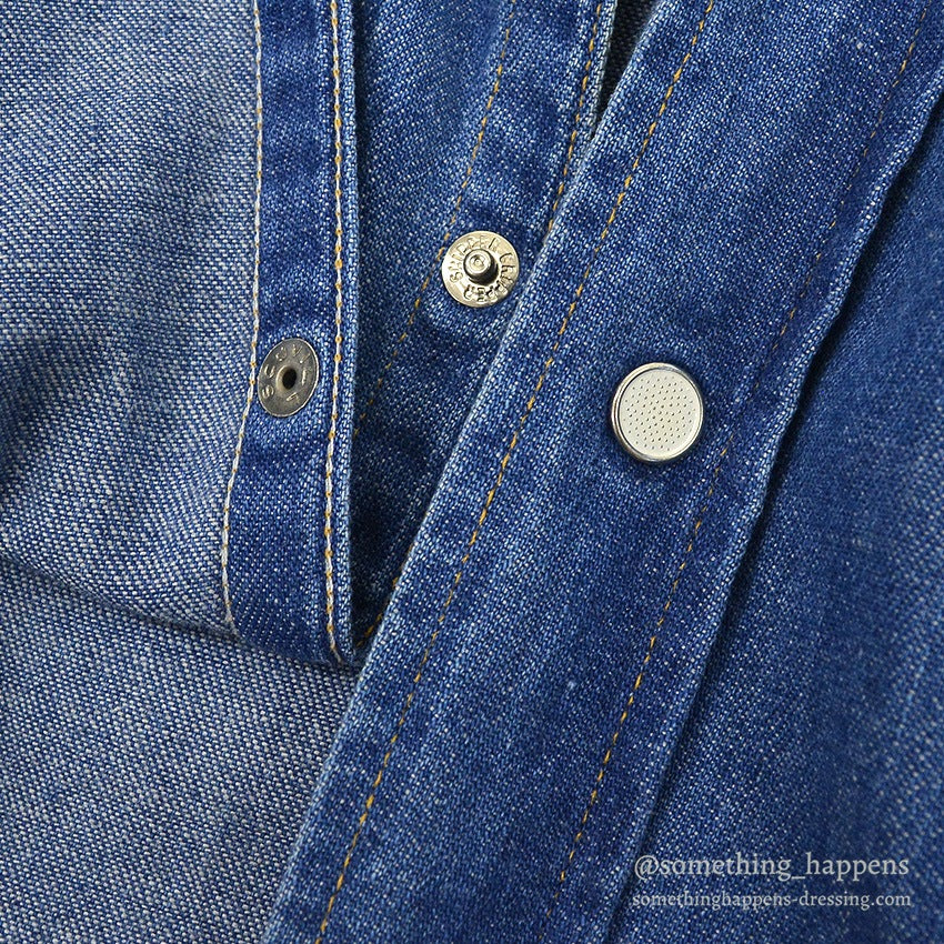 1960's~ MAVERICK DENIM WESTERN SHIRT... 15 1/2