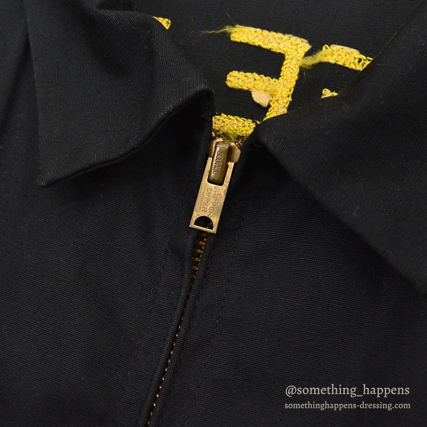 1960's OAKBROOK SPORTSWEAR BY SEARS THE BEE BUCK RADIO CLUB JACKET BLACK...