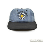 1990's PLANT THE PLANET FLOWER EMBROIDERY CAP...