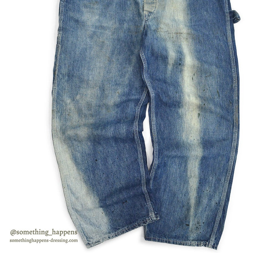 1950's HERCULES DENIM OVERALL SUN FADED ... W38/L28