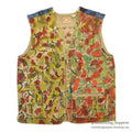 1980's BANANA REPUBLIC HAND PAINTED CAMO PHOTO JOURNALIST VEST...XL