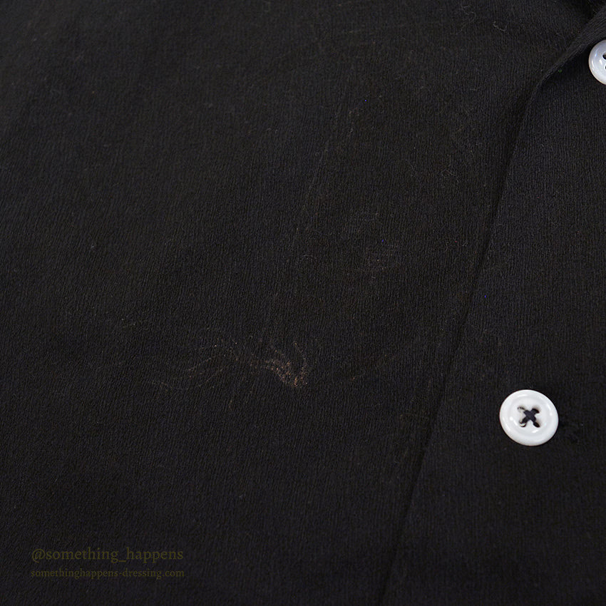 1960's~ BLACK OVERDYED S/S SHIRT ...