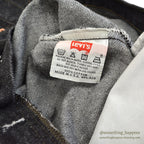 1990's DEADSTOCK Levi's 501 BLACK DENIM PANTS ... W31/L30