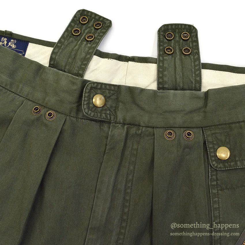 1990's WILLIS & GEIGER BUSH POPLIN SHORTS OLIVE ... W34