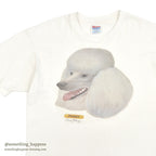 1990's HANES POODLE DOG PRINT T-SHIRT... L