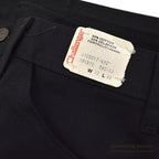 1970's~ DEADSTOCK CHALLENGER BY Kmart BLACK BOOT CUT TWILL PANTS... W32/L32