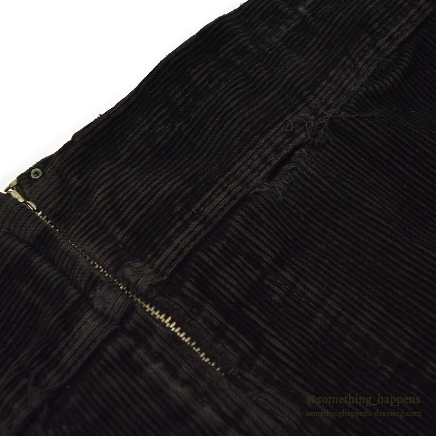 1930's UNKNOWN BLACK CORDUROY SPORT JACKET RARE...