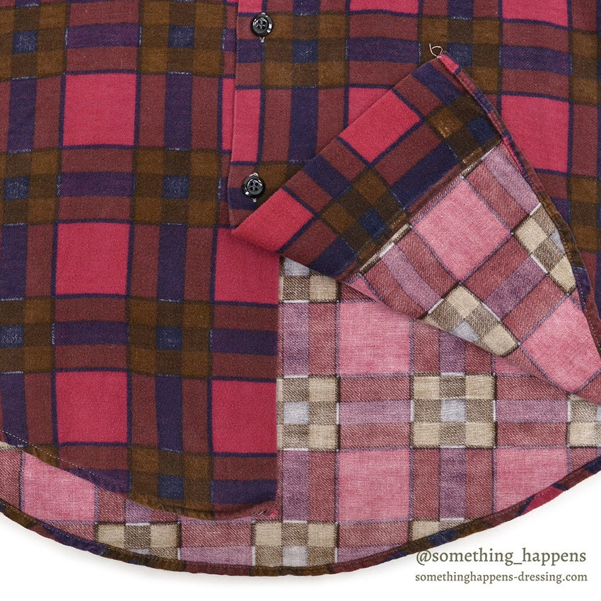 1960's BIGMAC PRINT FLANNEL SHIRT RARE COLOR... L