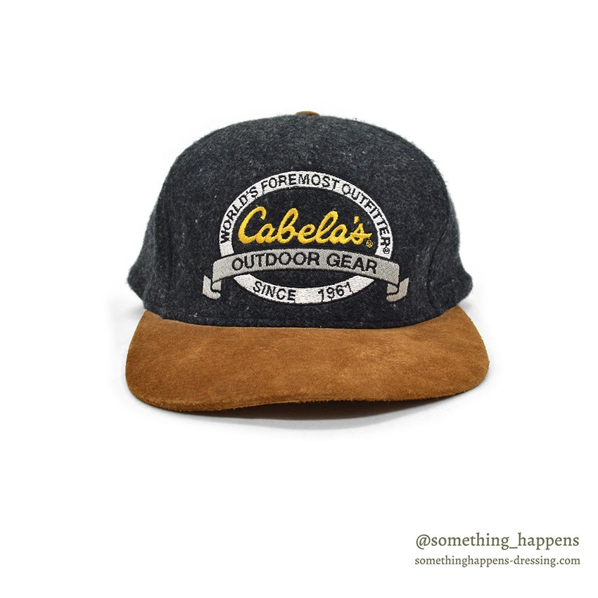 1990's CABELA'S WOOL / SUEDE LEATHER CAP...