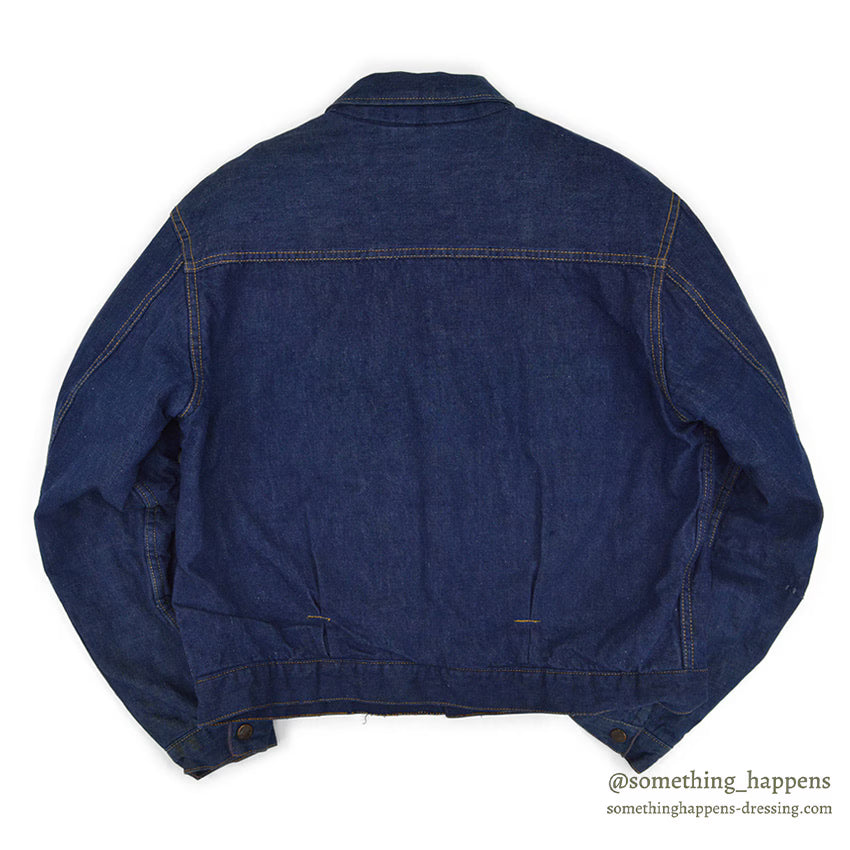 ~1960's SEARS TWO-POCKET DENIM JACKET / COTTON FLANNEL LINING ...