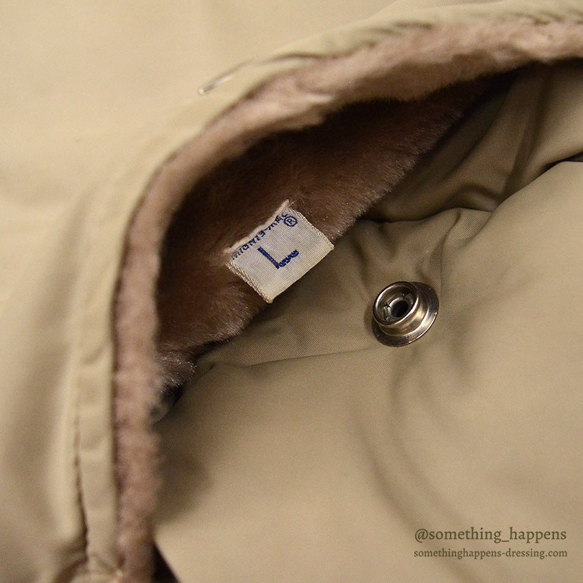 1970's MIGHTY-MAC NORSAC PRIME GOOSE DOWN VEST / TAN ... L