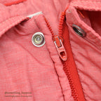 1970's~ BLACK BEAR PRIME GOOSE DOWN NYLON PUFFER JACKET / PINK ... M