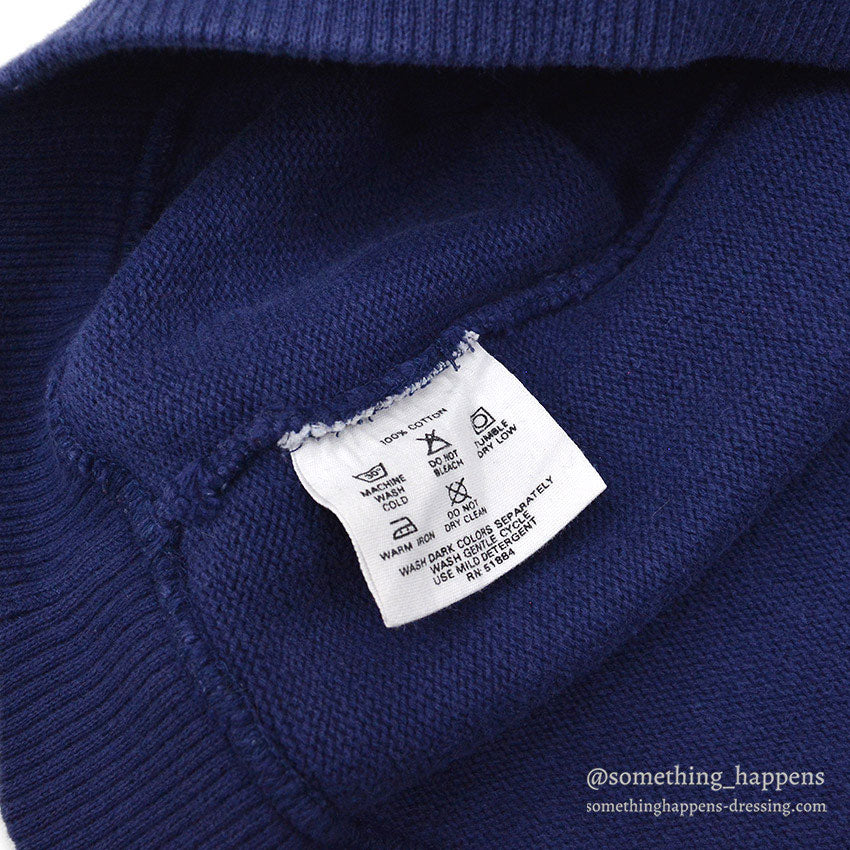 1980's PATAGONIA HEAVY WEIGHT COTTON POLO SWEATER...M