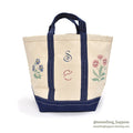 1990's DEADSTOCK JOSEPHSON BAG & CANVAS TOTE / FLOWER PAINTING...