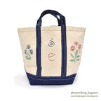 1990's DEADSTOCK JOSEPHSON BAG & CANVAS TOTE / FLOWER PAINTING...