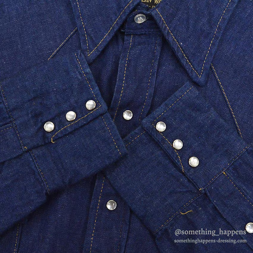 1970's~ SEARS ROEBUCKS DENIM SHIRT ... X-LARGE