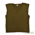 1940's AMERICAN RED CROSS WW2 HAND KNIT WOOL VEST / LARGE SIZE...