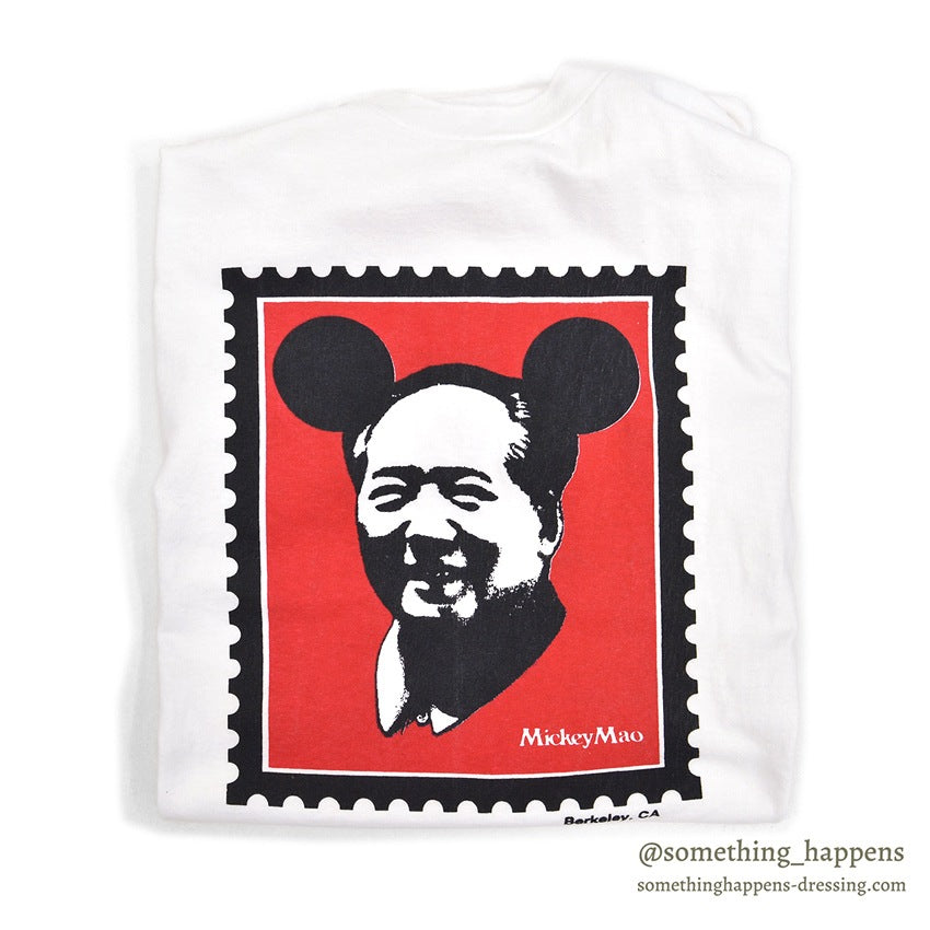 1990's~ HANES MICKEY MAO ART T-SHIRT...M
