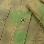 1960's DUBBLE WARE HAND PAINT CAMO SHIRT ... 16 1/2
