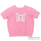 1960's INDIAN LAKE OHIO S/S SWEAT SHIRT / PINK...