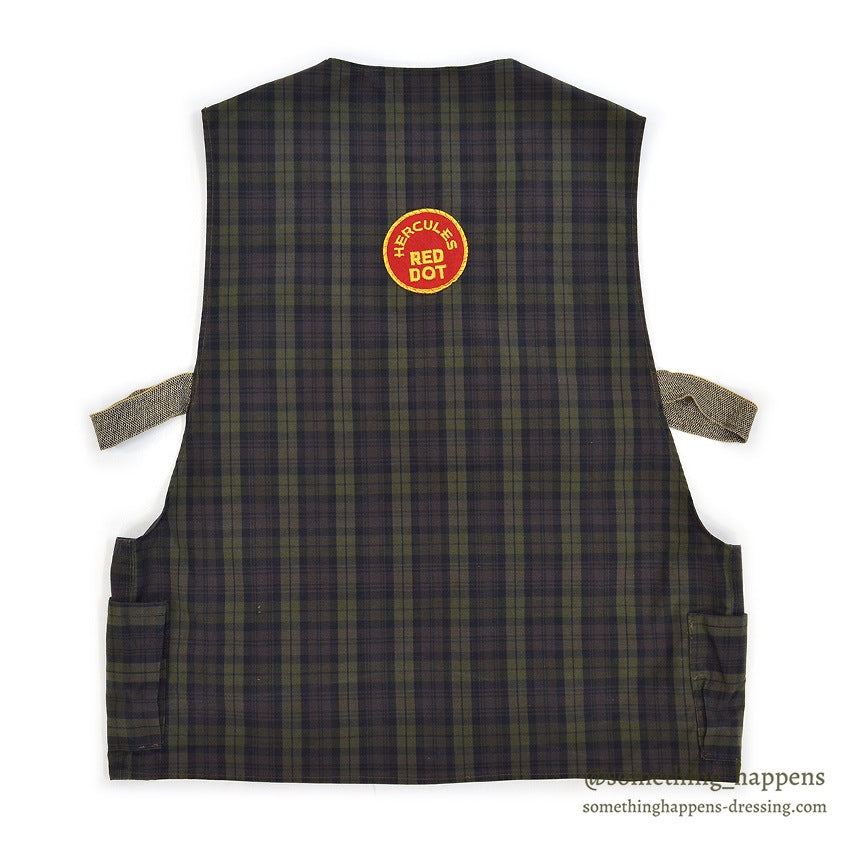 1960's GUN CLUB SHOOTING VEST / PLAID FABRIC ...