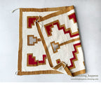 c.1940's NAVAJO RUG / RARE PATTERN / SMALL RUG IN RUG ... 128cm/74cm