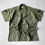 1960's USARMY JUNGLE FATIGUE JACKET / SHORT SLEEVE...MS