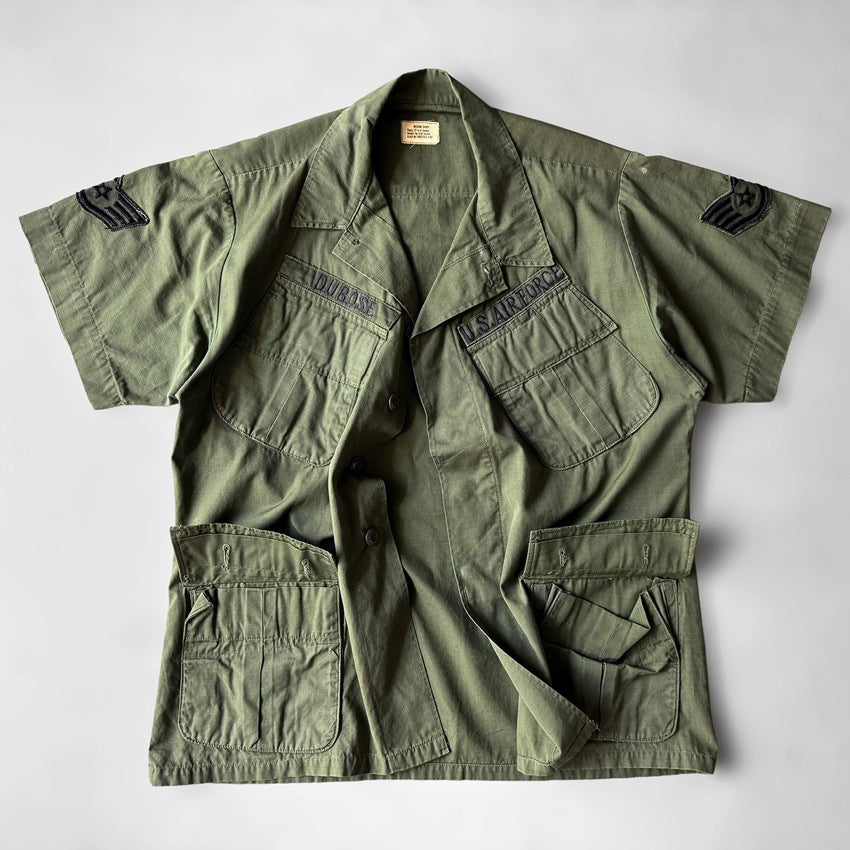 1960's USARMY JUNGLE FATIGUE JACKET / SHORT SLEEVE...MS
