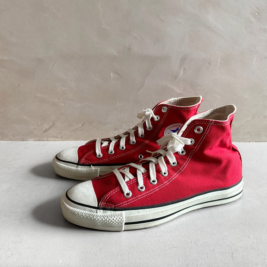 1990's CONVERSE ALL STAR HI/RED...91/2