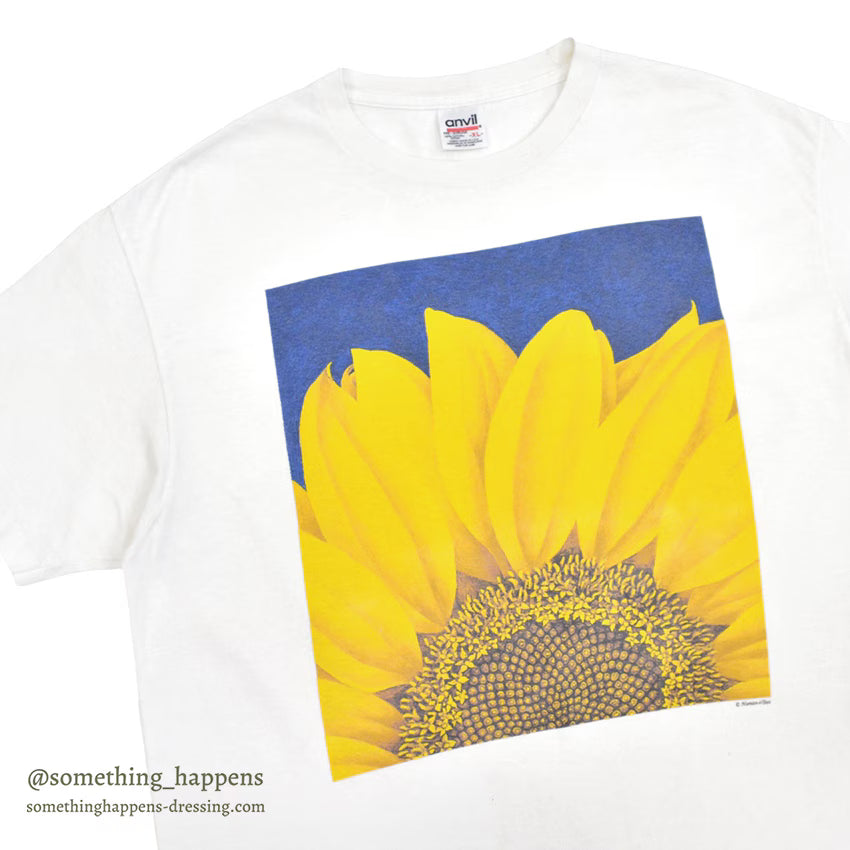 1990's anvil SUNFLOWER T-SHIRT...XL