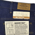 1970's~ DEADSTOCK ROEBUCKS DENIM PANTS ... W34/L29