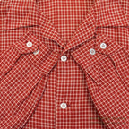 1950's LANELLA WEEKENDER RED/WHITE PLAID SHIRT ... ML