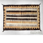 c.1940's NAVAJO RUG UNIQUE ZIGZAG PATTERN... 132cm/92cm
