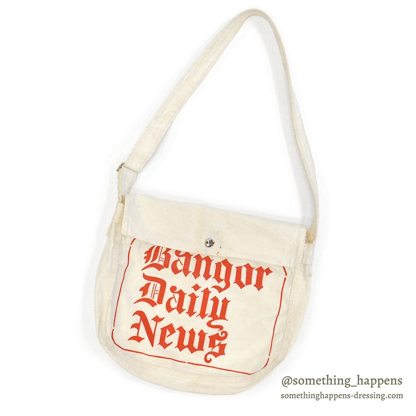 1960's~ BANGOR DAILY NEWS / NEWS PAPER BAG...