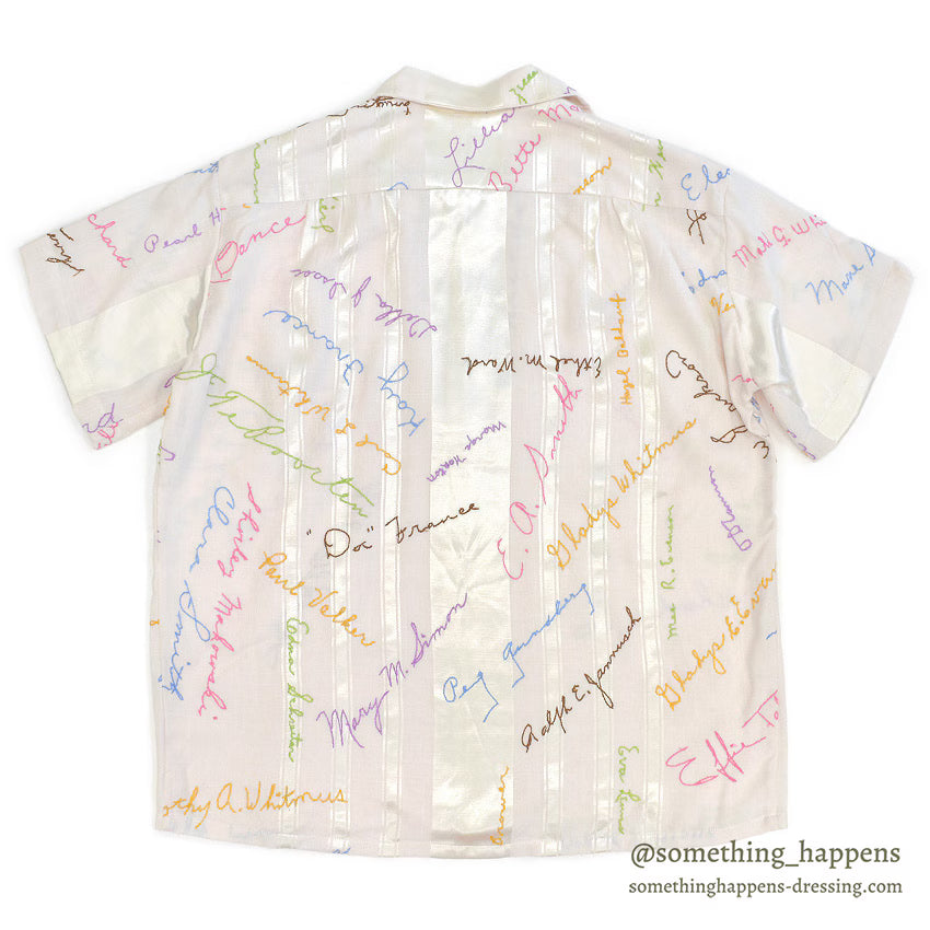 1950's~ NEAL E. THORSEN SIGNATURE EMBROIDERY S/S SHIRT...