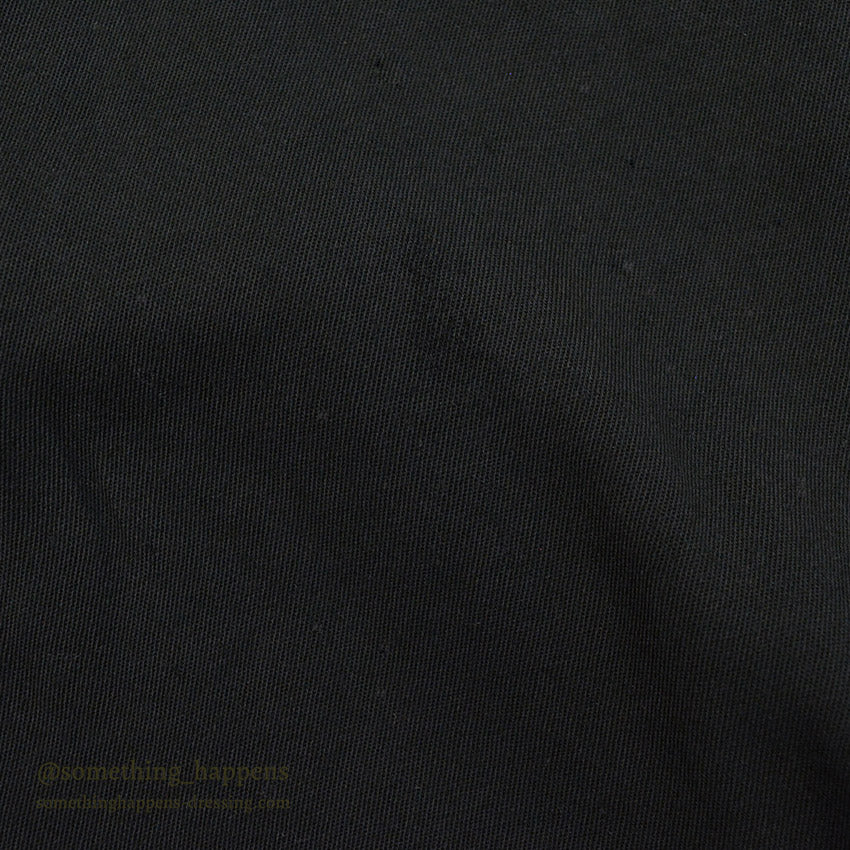 ~1960's BLACK RAYON GABARDINE SHIRT...L