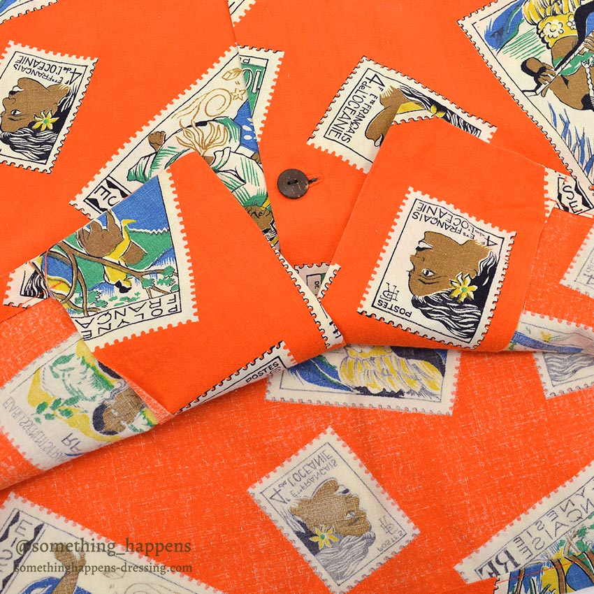 1950's~ PAUL GAUGUIN ART PRINT ALL COTTON S/S SHIRT ...