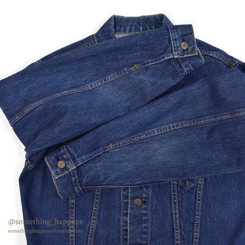 1970's Levi's 70505-0217 DENIM JACKET / INDIGO... Fits like 46