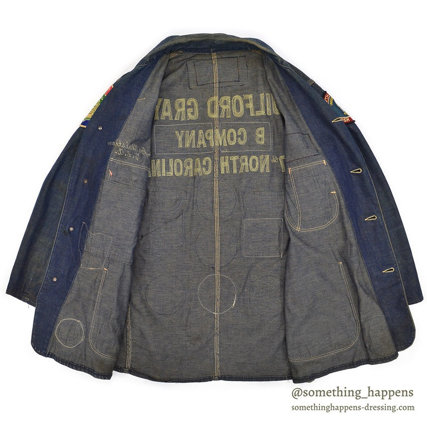 1950's LOTS OF PATCHES DENIM COVERALL...