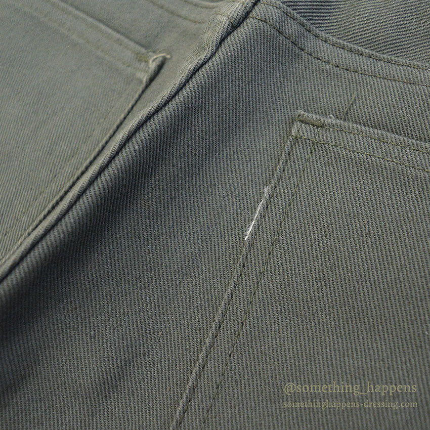 1960's DEADSTOCK LEVI'S 518 COTTON TWILL PANTS / IRREGULAR ... W32/L30