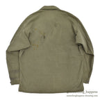 1940's U.S.ARMY WW2 M-43 HBT JACKET / UNUSUAL METAL BUTTON ... 38R