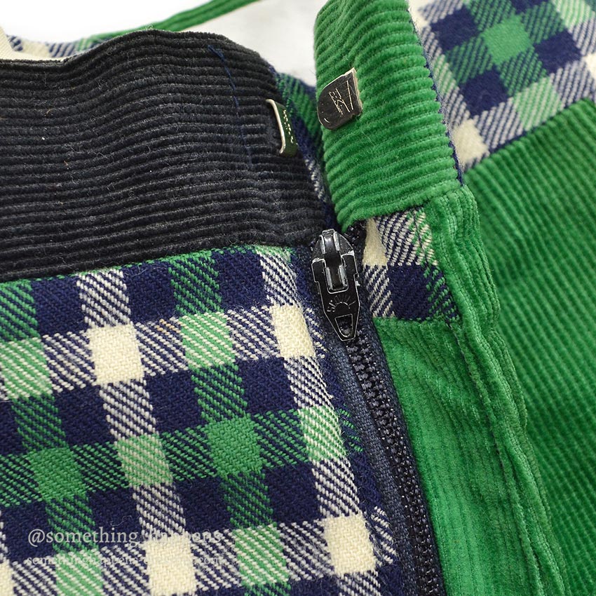 1970's OLD PATCHWORK CORDUROY PANTS...W36/L26