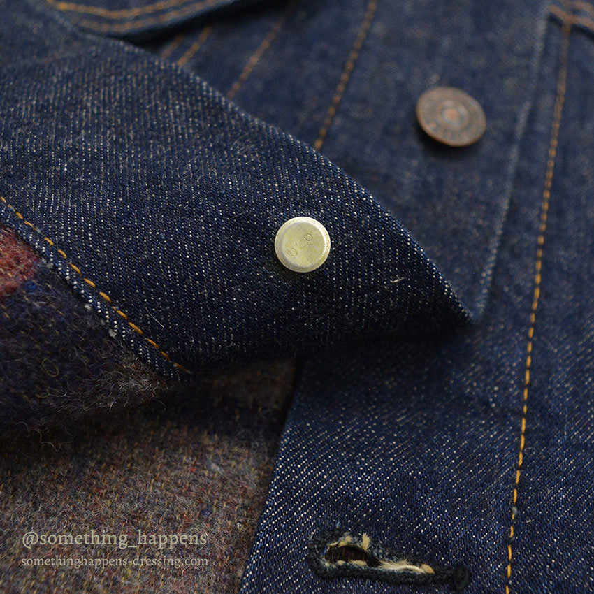 1960s LEVI'S 70505-0317 BIG E DENIM JACKET BLANKET / Transition Period ... 44