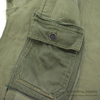 1950's USARMY UTILITY SHIRT MODIFIED FOR PERSONALIZED CYCLING SHIRT...